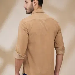Parx Parx Slim Fit Medium Fawn Shirt image 2