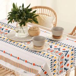 Urban Space Multicolor Cotton 200 GSM 4 Seater Dining Table Cover-picture-9