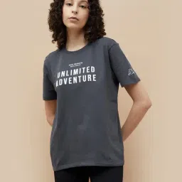 KAPPA Grey Chest Print T-Shirt-image-39