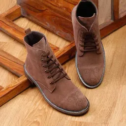 Louis Stitch Men's Brunette Brown Derby Boots-picture-21