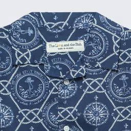 The Lion and The Fish Boys Relaxed Printed Casual Shirt image 3