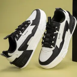 Red Tape Women's Slam Dunk Classics Black & White Sneakers-picture-28