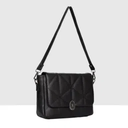 Esbeda Black Quilted Medium Shoulder Bag image 2