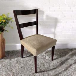 Ikiriya Newport Beige Sheesham Wood Accent Dining Chair in Dark Walnut Finish-picture-24