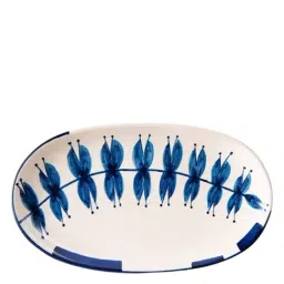 freedom tree Wonderland Hand Painted Ceramic Oval Platter image 2