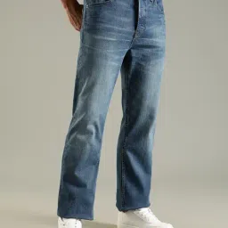 Tommy Hilfiger Blue Cotton Regular Fit Jeans image 4