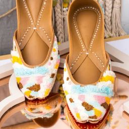 NR by Nidhi Rathi Women's Mulitcolored Ethnic Juttis-picture-0