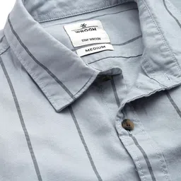 WROGN Pure Cotton Slim Fit Striped Casual Shirt image 3