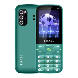 I Kall K78 2.4 inch Display 2500 mAh Battery Dual Sim 2G Green Feature Phone-image-4