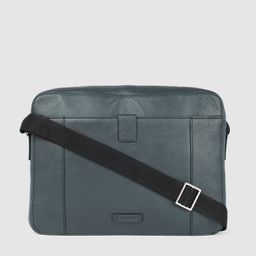 Hidesign Men Blue Solid Leather Laptop Bag-picture-20