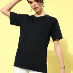 Dillinger Black Cotton Graphic Print Oversized T-Shirt-image-0