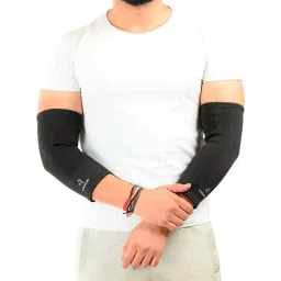 k squarians ‎K SQUARIANS Medium Elbow Sleeves Band Black for Men & Women, 36-OAR3-34QZ (1 Pair)-picture-26