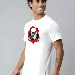 KAIDO Graphic Printed Round Neck Cotton T-shirt image 4