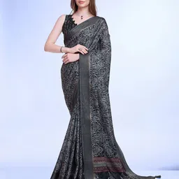 Ishin Ethnic Motifs Printed Saree-image-7