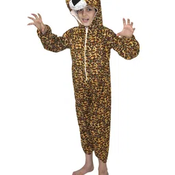 Kaku Fancy Dresses Leopard Wild Animal Theme Costume Set - Brown-picture-15