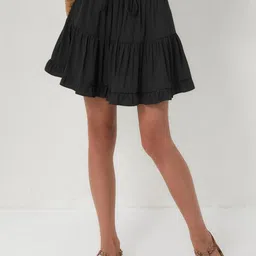 LULU & SKY Women High-Rise Tiered Mini Skirt-picture-33