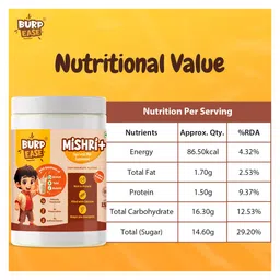 Burpease Mishri+ Milk Mix Sharper Brain & Stronger Bones Irish Chocolate Flavor - 400 g image 3