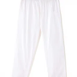 Babyhug 100% Cotton Schiffli Woven Full Sleeves Kurta & Pyjama Set With Floral Design - Maroon image 4