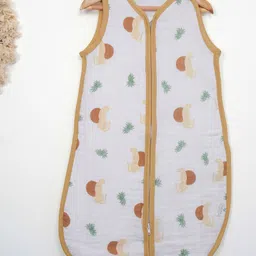 Theoni 100% Cotton Muslin Sleeping Bag-Woody Tiger image 4