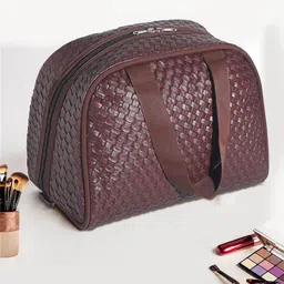 Kuber Industries Brown Leather Structured Quilted Sling Bag-picture-55