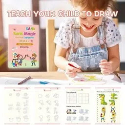 onshhm Hd0205 Magic CopyBook For Kids Magic Practice book (4 BOOK+10REFILL+1pen +1grip) image 4