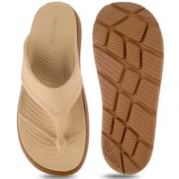 Red Tape Women's Beige Flip Flops image 4