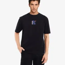 Rare Rabbit Black Oversized Graphic T-Shirt-picture-18