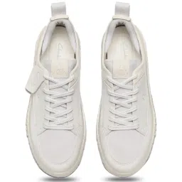 Clarks Men's Somerset Off White Casual Sneakers image 4