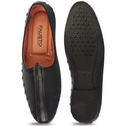 Fausto Men's Black Casual Juttis image 4