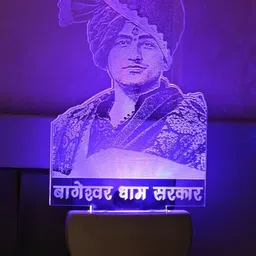 1ST TIME White 3D Illusion Self Color Changing LED Night Lamp-picture-17