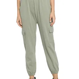 Trend Arrest Sage Green Regular Fit Elasticated Joggers-image-41