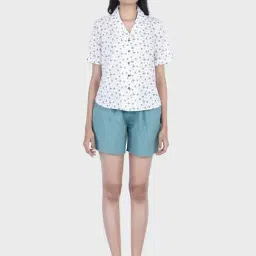 RETIYO Teal Elasticated Shorts-picture-30