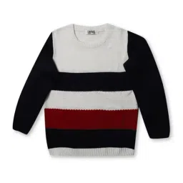 Cantabil Kids Multicolor Striped Full Sleeves Sweater-image-35