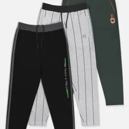 HELLCAT Multicolor Solid Trackpants (Pack Of 3)-picture-48
