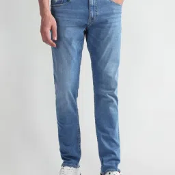 U.S. Polo Assn. Denim Co. Blue Cotton Slim Fit Logo Printed Jeans image 4