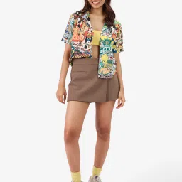 The Souled Store Multicolor Printed Shirt image 4