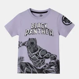 The Souled Store Kids Purple Printed T-Shirt-image-3