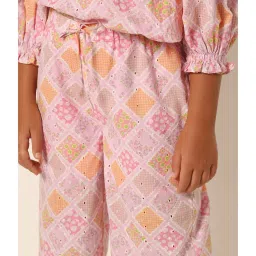 VERO MODA GIRL Pink Printed Pants image 4