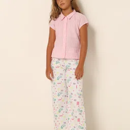 VERO MODA GIRL Pink Checks Shirt image 4