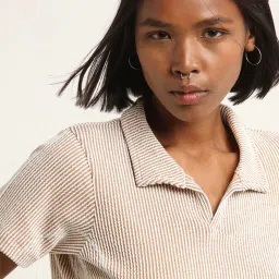 studiofit women Studiofit by Westside Brown Ribbed Top image 4