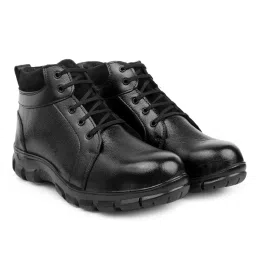 Red Can Steel Toe Safety Shoe High Ankle Genuine Leather Size UK 7 Black, SGE1170BK-picture-23