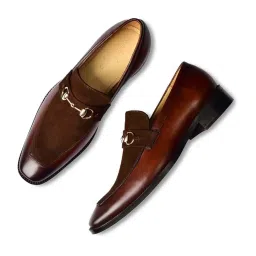 Luxoro Formello Men's MARTIN BORMAN Brown Loafers image 4