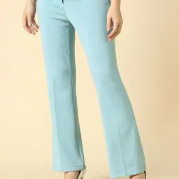Allen Solly Blue Regular Fit Trousers image 3
