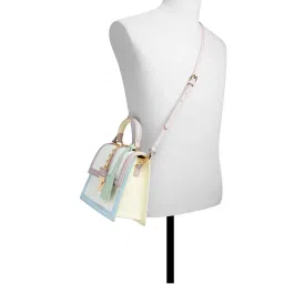 Aldo Multicolor Color Block Medium Satchel Handbag image 4