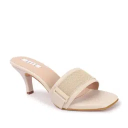 Elle Women's Cream Casual Stilettos image 2