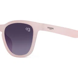 Woggles Unisex Kids Black Lens & Pink Square Sunglasses with UV Protected Lens image 5