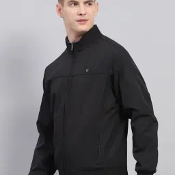 Monte Carlo Black Regular Fit Texture Reversible Jacket image 3