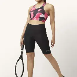 Ajile by Pantaloons Pink & Black Printed Tank Top image 4