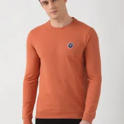 Peter England Peach Slim Fit Sweatshirt-picture-10