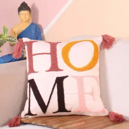 STITCHNEST Multicolor Polycotton Hand Crafted Embroidered Bohemian Home Cushion Cover-picture-14